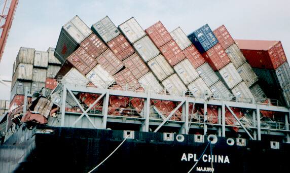 Containerunfall
